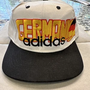 World Cup VTG Adidas 1994 Germany Soccer Big Logo Flag Snapback Hat cap Unworn - Picture 1 of 14