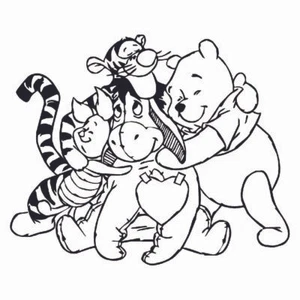 Winnie the Pooh Tigger Piglet Eeyore Kids Disney Home Decal Vinyl Wall Sticker - Picture 1 of 2