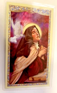 Tarjeta de oración laminada Santa Teresa de Ávila, nueva #PCL-023 - Imagen 1 de 2