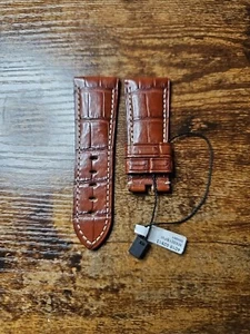 Panerai Watch 27mm XS Brow OEM Alligator Strap for 22mm Ardillon Buckle MX001SFW - Picture 1 of 10