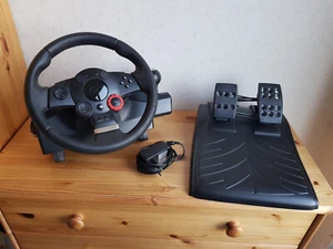 💖Driving Force Logitech E-X5C19 Lenkrad und Fußpedale💖#e77 - Bild 1 von 18
