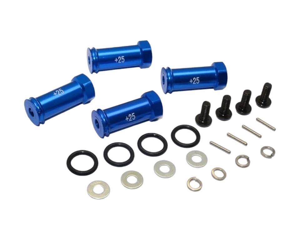 GPM Racing Alu Spurverbreiterung +25mm blau GPMERV010-25MMB E-Revo VXL 1/16, ... - Bild 1 von 1