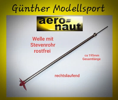 aeronaut Bootsantrieb, Welle+Stevenrohr+Schraube, 7020/08 Günther Modellsport - Bild 1 von 2