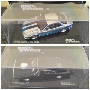 Fast & Furious 1/43 Nissan Skyline GT-R e Dodge Charger R/T -No 1/18 - Foto 1 di 7