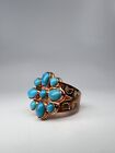 160653 Mine Finds By Jay King DRT Copper SB Turquoise Cluster Ring Size 11 NWT