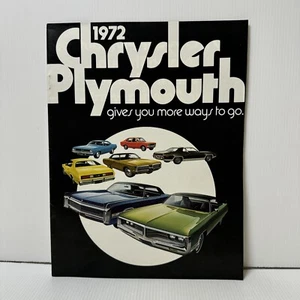 Chrysler Imperial Plymouth Barracuda Road Runner Duster 1972 folleto catálogo - Imagen 1 de 3