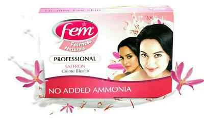 Fem Professional Saffron Cream Creme Bleach Parlour Saloon size 314 gm * - Image 1 of 4