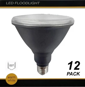 12 x LED PAR38 Floodlight Globes Bulbs Lamp 15W 240V E27 Warm White 3000K 1400Lm - Picture 1 of 4