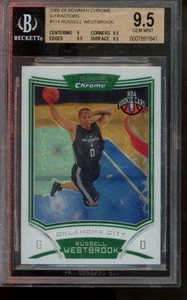 2008-09 Bowman Chrome #114 Russell Westbrook /299 BGS 9.5 - Picture 1 of 2