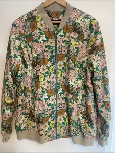 Violeta Bomberjacke BY MANGO Gr. L mit Blumenmuster Top Zustand mit Etikett - Bild 1 von 4