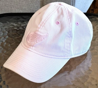Detroit Red Wings Reebok Women's Strapback Cap Hat - Light Pink Adj OSFA - Image 1 of 4