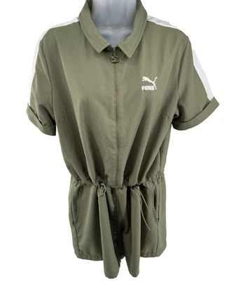 Puma NU-Tility Olive Green Womens Athletic Jumpsuit Size Large - image 1 of 4