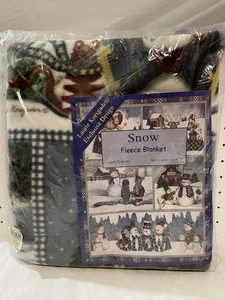 Laurie Korsgaden Schnee Fleece Decke 51x64" Neu 15,00 - Bild 1 von 2