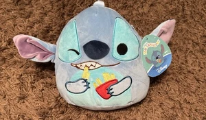 Squishmallow Disney Stitch with Fries 8” Plush Kellytoy NWT Fall 2024 Rare New - Picture 1 of 13
