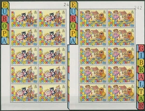 Gibraltar 1989 Europa CEPT Kinderspiele 563/64 K postfrisch (C96439) - Picture 1 of 1