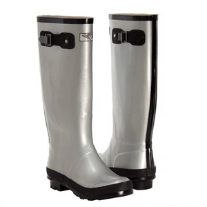 Stivali da pioggia donna misura 6 alti impermeabili gomma pioggia outdoor boot - Foto 1 di 5