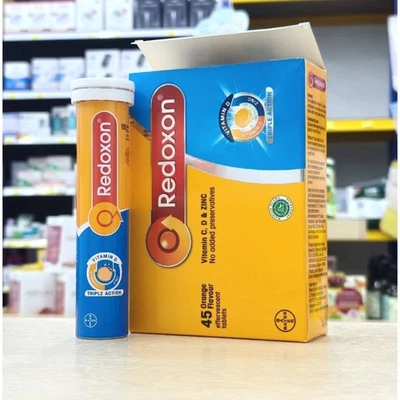 2x15`s REDOXON Triple Acción Vit C 1000mg & Vit. Tableta efervescente D & Zinc Foto 1 de 4