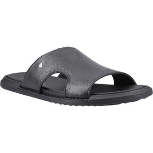 Hush Puppies Callum Slide Leder Herren Schwarz Sandalen - Bild 1 von 5