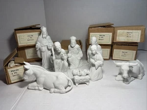1970’s Fitz and Floyd Nativity Set 8 Piece Jesus Mary Joseph All Original Boxes - Picture 1 of 15