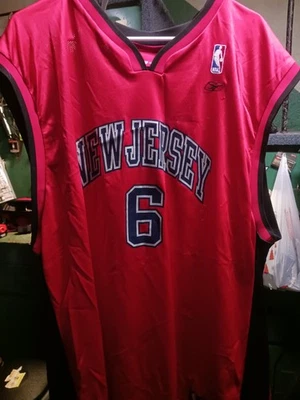 Vintage Red Reebok New Jersey Nets #6 Kenyon Martin Jersey Size 2XL Team Apparel - Image 1 of 4