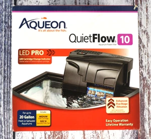QuietFlow Aqueon 10 LED Pro Power Filter New Fast USA SHIPPED - Picture 1 of 3