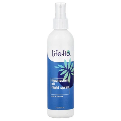 Aceite de magnesio spray nocturno, 8 fl oz (237 ml) Foto 1 de 2