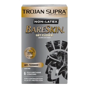 Trojan Condoms Sensitivity Bareskin, 10 Count - Picture 1 of 11