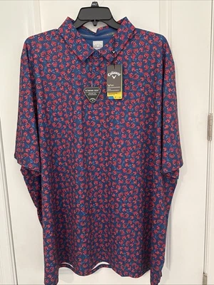 Polo de golf Callaway Opti-Dri 4XLT para hombre nuevo con etiquetas Foto 1 de 3