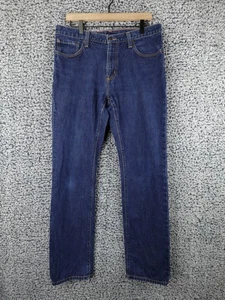Pantalones de mezclilla Eddie Bauer tiro medio ajustados azul oscuro para hombre 34x34 - Imagen 1 de 18