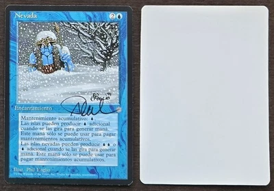 SIGNED MtG Magic Phil Foglio Artist Proof _ Spanish Ice Age _ SNOWFALL _ VHTF! - Image 1 of 3