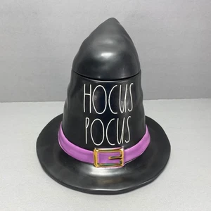 Rae Dunn Hocus Pocus Halloween Witch Hat Canister Cookie Jar Black Purple 2020 - Picture 1 of 10