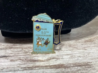 Prendedor esmaltado 50º nuevo Ulm Minnesota 1929-1979 raro Foto 1 de 3