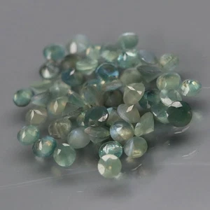 Round 1.5 to 2 mm.Ravishing Color Natural Green Alexandrite Russia 50Pcs/1.57Ct. - Imagen 1 de 6
