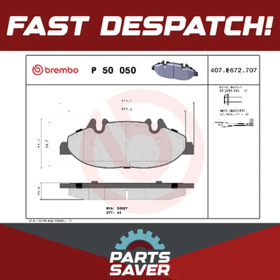 Juego de pastillas de freno para MERCEDES VITO W639 delantero 2012 en EM780.994 Brembo 0004216110 Foto 1 de 4