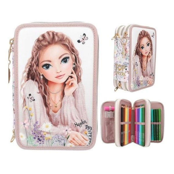 DEPESCHE - TOPMODEL 3-FACH FEDERTASCHE SUMMER FEELING GEFÜLLT NEU OVP - Bild 1 von 1