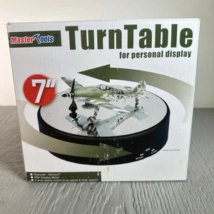 "Tocadiscos con pantalla motorizada Master Tools de 7"" con base de espejo rotación de 2 velocidades nuevo en caja" - Imagen 1 de 5