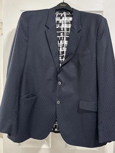 Robert Graham Herren 46R Reggie Marineblau Kariert Jacquard Abendessen Jacke $ 798 - Bild 1 von 24