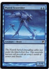 Plated Seastrider *FOIL Common* Magic MtG x1 Scars of Mirrodin SP