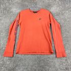 Abercrombie & Fitch Search & Rescue T-Shirt Mens Small Long Sleeve Orange Cotton