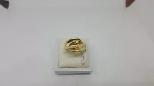 ANELLO DA DONNA SENZA PIETRE IN ORO GIALLO 18KT 4,2 GRAMMI (5572) N15 - Foto 1 di 11