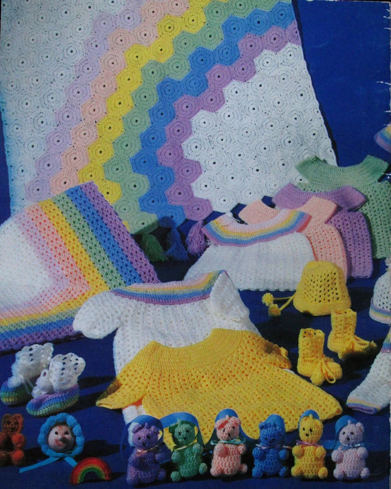 Rainbow Baby Boutique: blankets, bears, booties, dresses, bibs, soaker, sweaters - Image 1 of 3