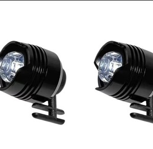 2Pcs Metal Waterproof Croc Lights Flashlights for Dog Walking Hiking Black