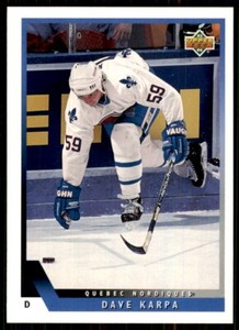 1993-94 Upper Deck Dave Karpa Quebec Nordiques #375 NHL Hockey Card
