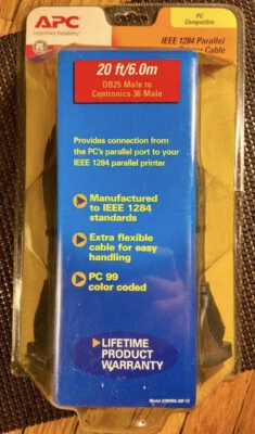 APC 1284 IEEE Parallel Printer Cable Sealed - Image 1 of 2