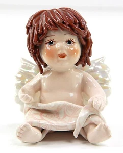 Zampiva Bambola Vintage Lino Zampiva Pastelceramica Statuina Capelli di Spghetti - Imagen 1 de 24