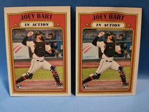 2021 Topps Heritage In Action #50 Joey Bart RC Rookie Card San Francisco Giants - Picture 1 of 2