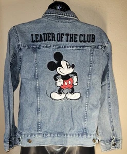 Disneyland Mickey Mouse LEADER OF THE CLUB Jeansjacke Disney Store Kind 11/12 - Bild 1 von 7