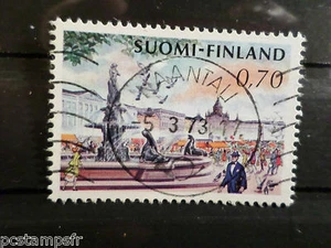 FINLANDE FINLAND, 1973, timbre 680, HELSINKI PLACE, oblitéré, VF used stamp - Picture 1 of 1