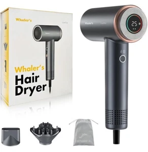 WHALER'S Hair Dryer,Professional Ionic Hair Dryer Hair Dryer with Diffuser - Picture 1 of 6