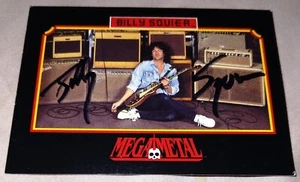 Tarjeta automática Megametal 1991 firmada por Billy Squire #136 - Imagen 1 de 2